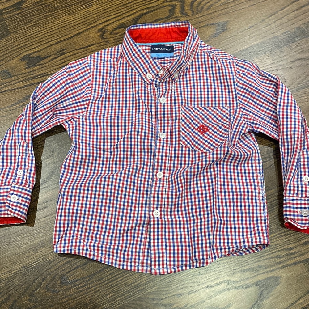 Andy & Evan button down collared shirt. Size 3t